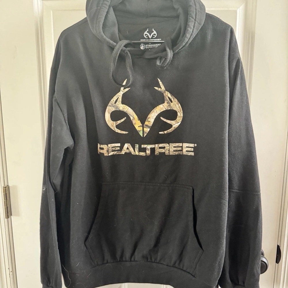 Realtree Black and Tan Logo Hoodie